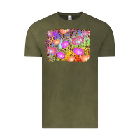 Vintage Olive colourful pumpkin background Vintage Tee - AdoDesignShop