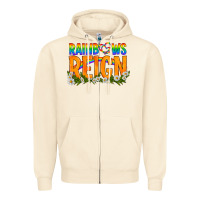 Sandshell LGBTQ+ Rainbows Reign Zipper Hoodie - BundleAndBundleShop