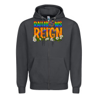 Smoke LGBTQ+ Rainbows Reign Zipper Hoodie - BundleAndBundleShop