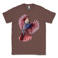 Chestnut Flying Northern Cardinal Bird Classic Tee - LillyAllenDesigns