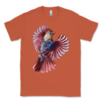 Copper Flying Northern Cardinal Bird Classic Tee - LillyAllenDesigns