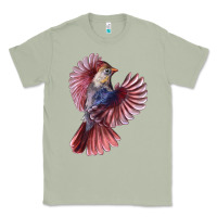 Matcha Flying Northern Cardinal Bird Classic Tee - LillyAllenDesigns