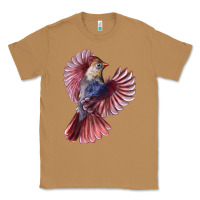Toasted Coconut Flying Northern Cardinal Bird Classic Tee - LillyAllenDesigns