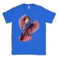 True Royal Flying Northern Cardinal Bird Classic Tee - LillyAllenDesigns