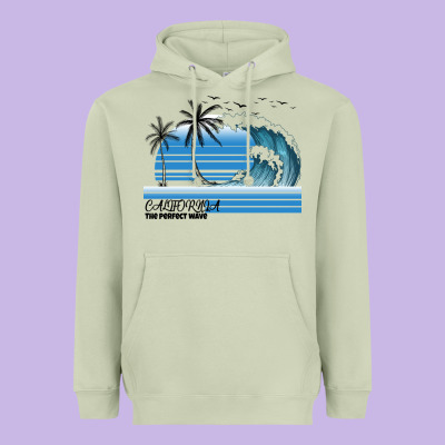California The Perfect Wave Heavyweight Hoodie Designed By Bettercallsaul