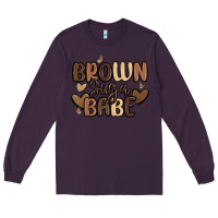 Plum brown sugar babe Long Sleeve Tee - MaliasSmallBusiness