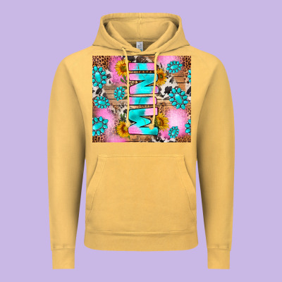 Western Mini Vintage Hoodie Designed By Ranaportraitstore