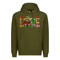 Army Green Mexico love with gnome Premium Hoodie - NancyCooperArtShop