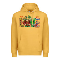 Mustard Mexico love with gnome Premium Hoodie - NancyCooperArtShop