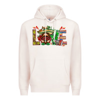 Pale Pink Mexico love with gnome Premium Hoodie - NancyCooperArtShop