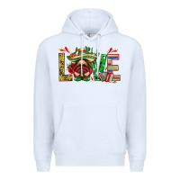 White Mexico love with gnome Premium Hoodie - NancyCooperArtShop