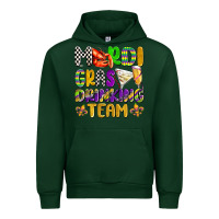 Forest Green mardi gras drinking team with glasses olivia Urban Hoodie - OliviaCreatesArt