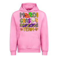 Fuchsia Pink mardi gras drinking team with glasses olivia Urban Hoodie - OliviaCreatesArt