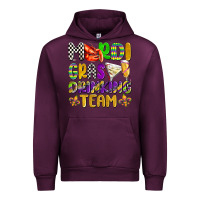 Mauve Wine mardi gras drinking team with glasses olivia Urban Hoodie - OliviaCreatesArt
