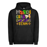 Pigment Black mardi gras drinking team with glasses olivia Urban Hoodie - OliviaCreatesArt