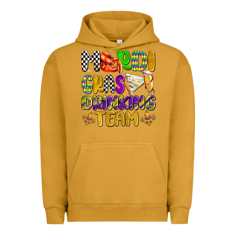 Mardi Gras Drinking Team With Glasses Olivia Urban Hoodie by OliviaCreatesArt | Teevron