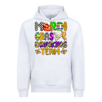 White mardi gras drinking team with glasses olivia Urban Hoodie - OliviaCreatesArt