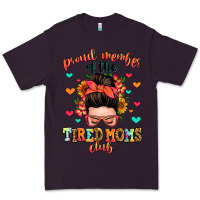 Plum proud member of the tired moms club Premium Tee - Zillion Design Studio
