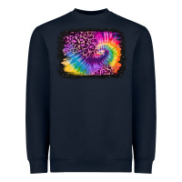 Navy tie dye leopard glitter background Heavyweight Sweatshirt - Jasminsmagicworld