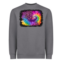 Storm tie dye leopard glitter background Heavyweight Sweatshirt - Jasminsmagicworld