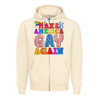 Sandshell Make America Gay Again Zipper Hoodie - BundleAndBundleShop