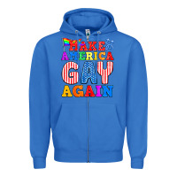 True Royal Make America Gay Again Zipper Hoodie - BundleAndBundleShop