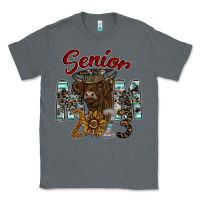 Charcoal Heather Senior Mom 2023 Classic Tee - CowhideDigitalArt