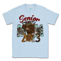 Dusty Blue Senior Mom 2023 Classic Tee - CowhideDigitalArt