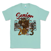 Seafoam Senior Mom 2023 Classic Tee - CowhideDigitalArt
