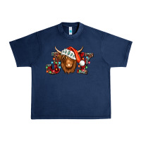 Navy joy christmas shaggy cow Urban Heavy Tee - Jasminsmagicworld
