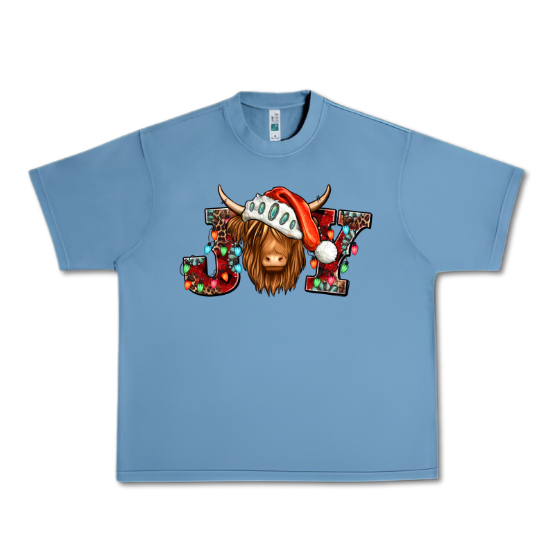 Joy Christmas Shaggy Cow Urban Heavy Tee by Jasminsmagicworld | Teevron