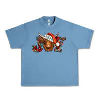 Pebble Blue joy christmas shaggy cow Urban Heavy Tee - Jasminsmagicworld