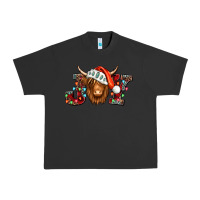 Pigment Black joy christmas shaggy cow Urban Heavy Tee - Jasminsmagicworld