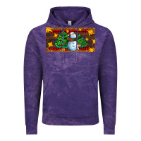 Cloud Purple christmas tree with snowman Vintage Hoodie - AdoDesignShop