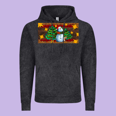 Christmas Tree With Snowman Vintage Hoodie Designed By Adodesignshop