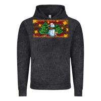 Vintage Black christmas tree with snowman Vintage Hoodie - AdoDesignShop
