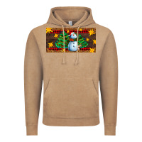 Vintage Coffee christmas tree with snowman Vintage Hoodie - AdoDesignShop