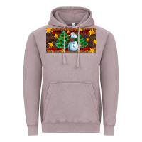 Vintage Zinc christmas tree with snowman Vintage Hoodie - AdoDesignShop