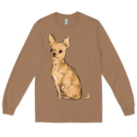 Toasted Coconut chihuahua Long Sleeve Tee - MaliasSmallBusiness