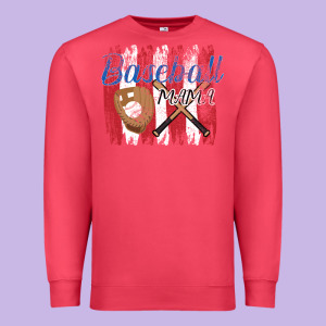 Baseball Mom Premium Sweatshirt Designed By Bettercallsaul