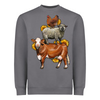 Storm farm animals stack Heavyweight Sweatshirt - LillyAllenDesigns
