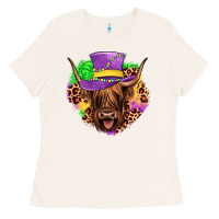 Bone highland cow mardi gras Ladies Tee - JahusDesignShop