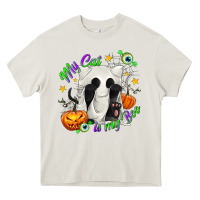 Cream My Cat Is My Boo Heavy Core Tee - texasbilliewilder