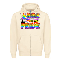 Sandshell Western LGBTQ+ Ride With Pride Zipper Hoodie - BundleAndBundleShop