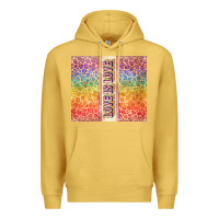 Antique Gold Love is love Pride LGBTQ+ Premium Hoodie - NancyCooperArtShop