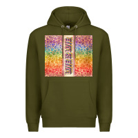 Army Green Love is love Pride LGBTQ+ Premium Hoodie - NancyCooperArtShop