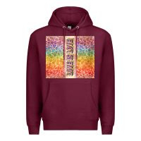 Burgundy Love is love Pride LGBTQ+ Premium Hoodie - NancyCooperArtShop