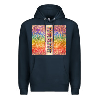Navy Love is love Pride LGBTQ+ Premium Hoodie - NancyCooperArtShop