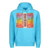 Ocean Blue Love is love Pride LGBTQ+ Premium Hoodie - NancyCooperArtShop