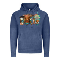 Vintage Denim serape floral longhaired cow coffee cups Vintage Hoodie - Jasminsmagicworld